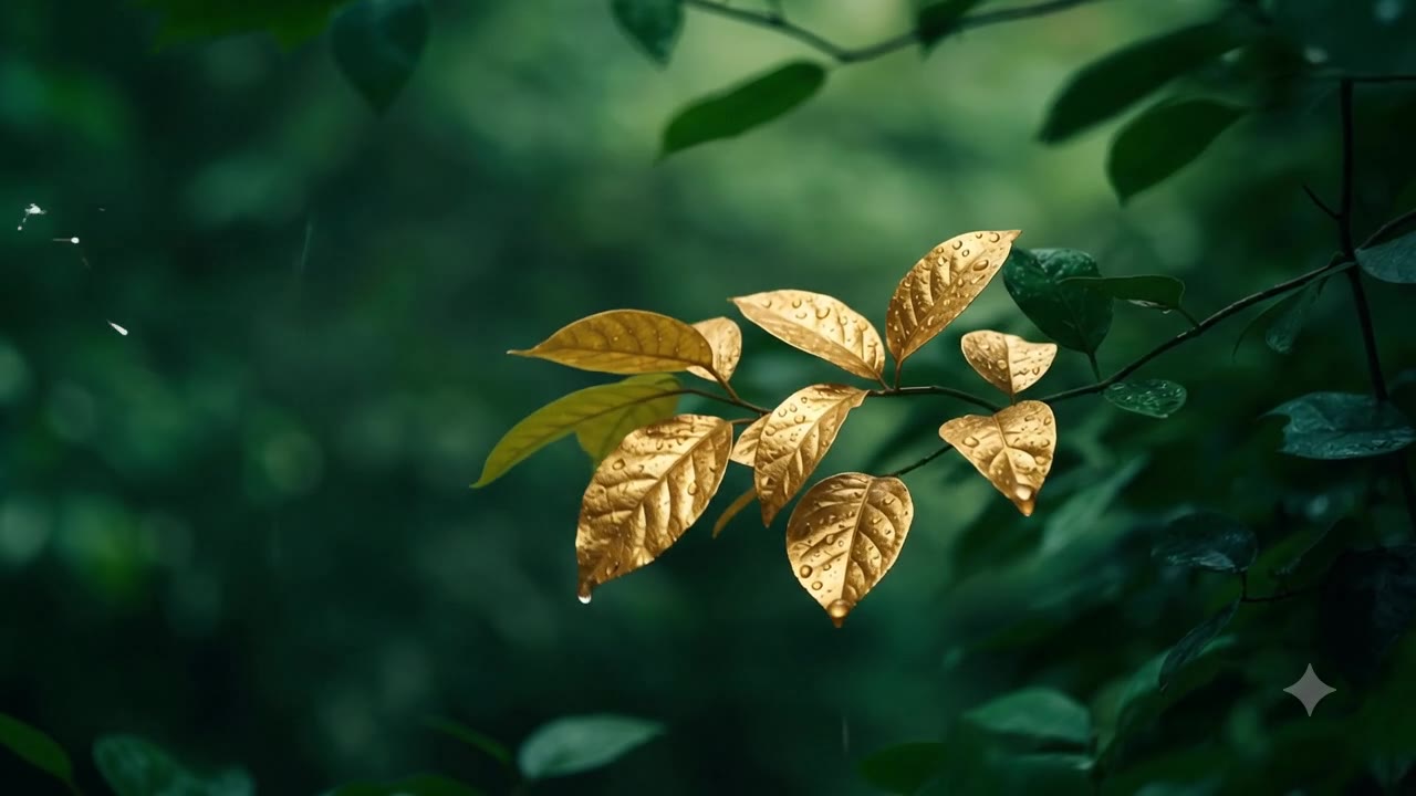 Gold fern against a dark background, the Laurelin Labs hero image